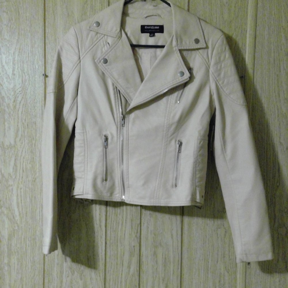 CoffeeShop Faux Leather Jacket